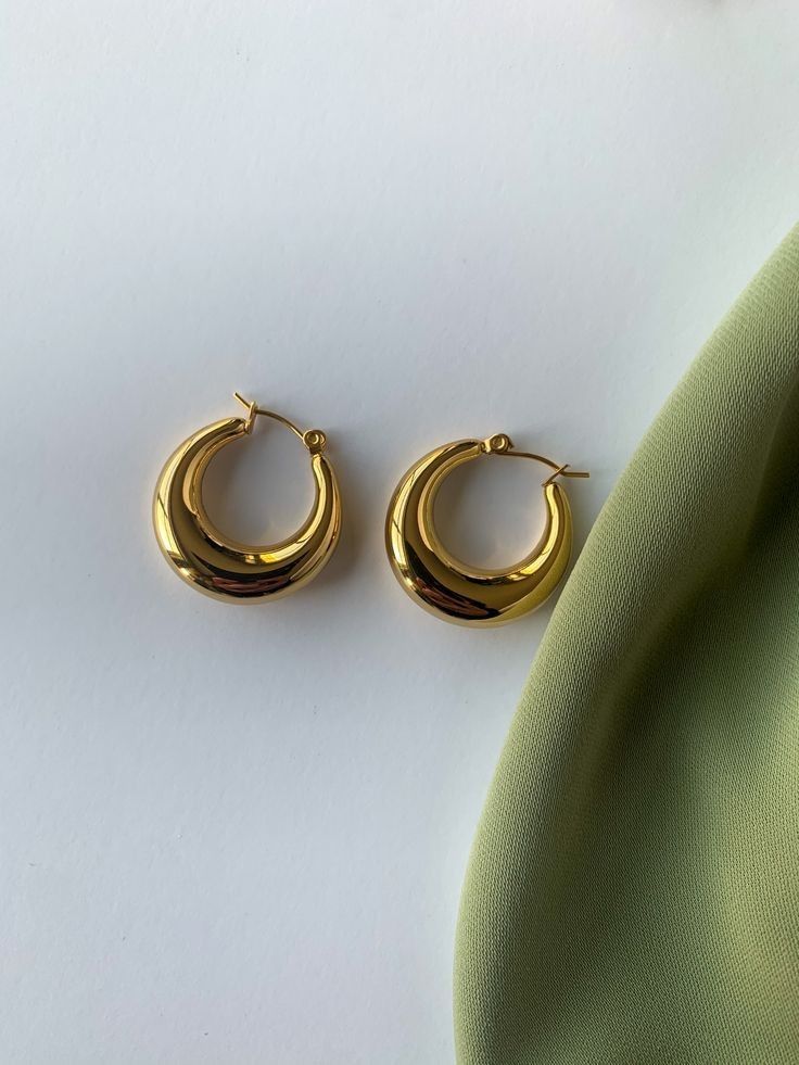 Chunky C-Shaped Earrings
