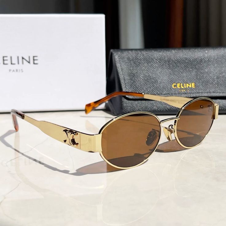 Oval Metal Frame Fashion Glasses