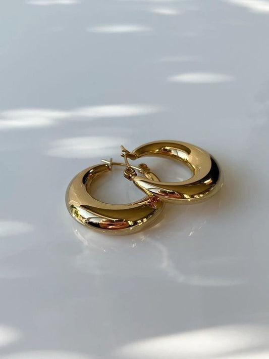 Chunky C-Shaped Earrings
