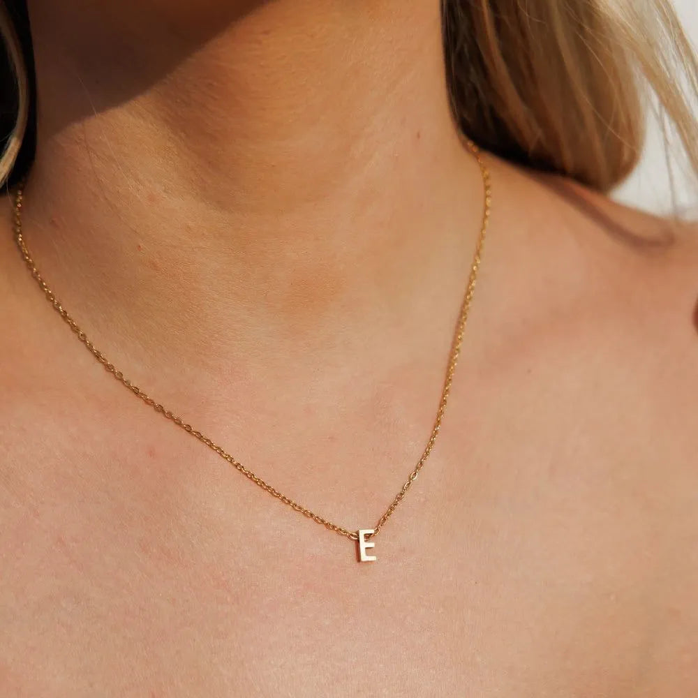 Golden-tone Letter Pendant