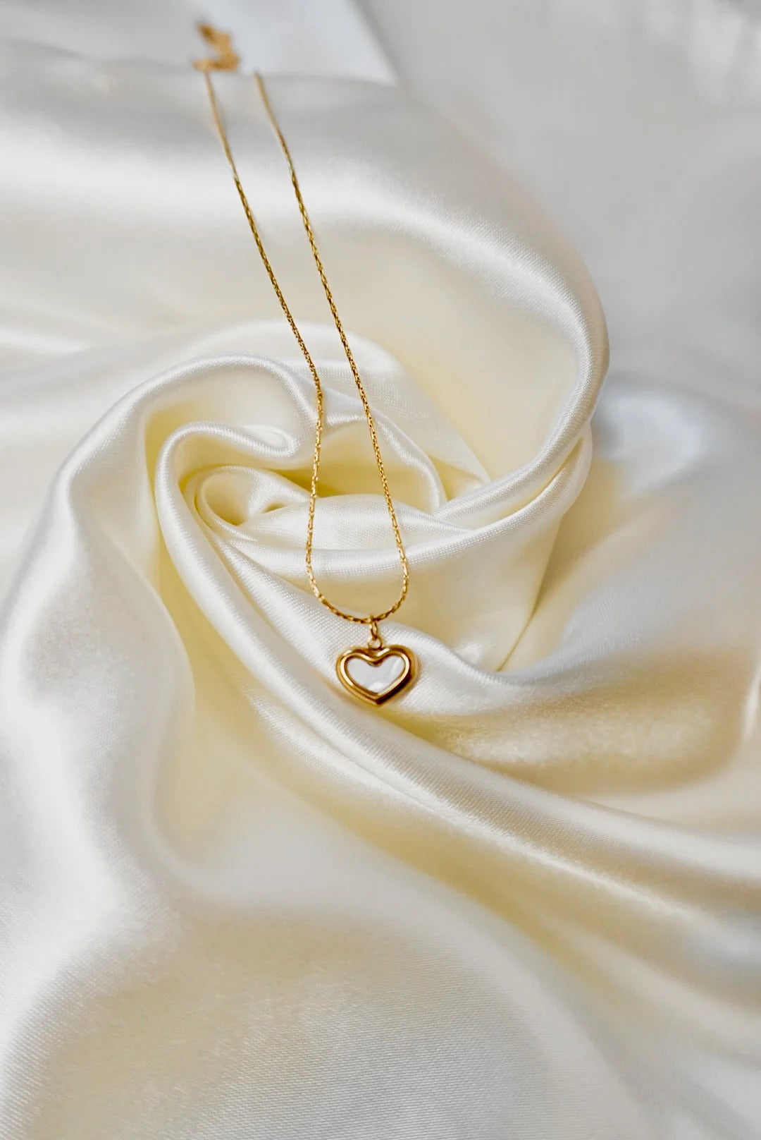 White Quartz Heart Necklace