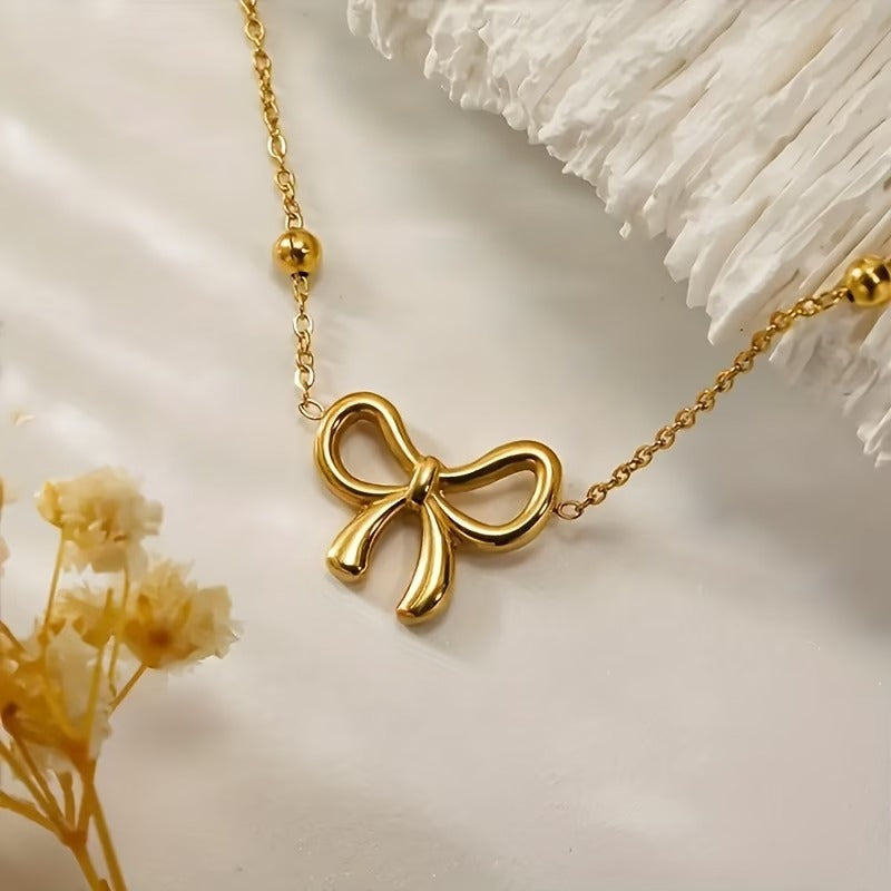 Gold Bow pendant