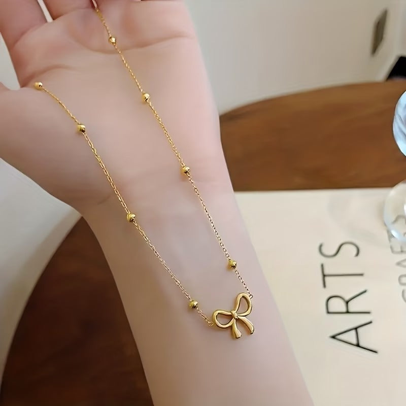 Gold Bow pendant