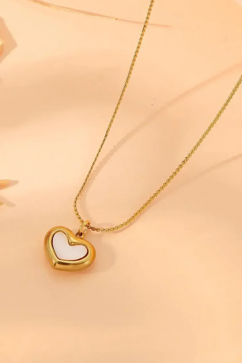 White Quartz Heart Necklace