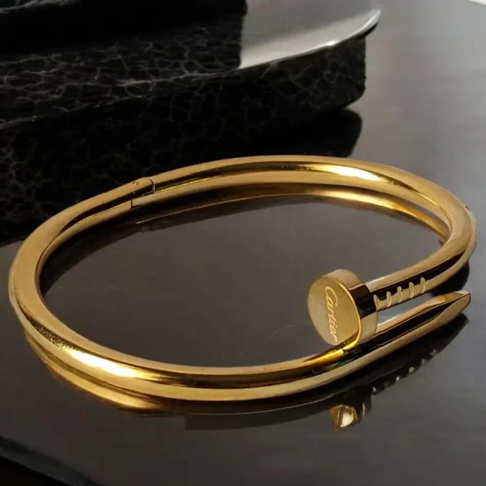 Golden Nail Bracelet